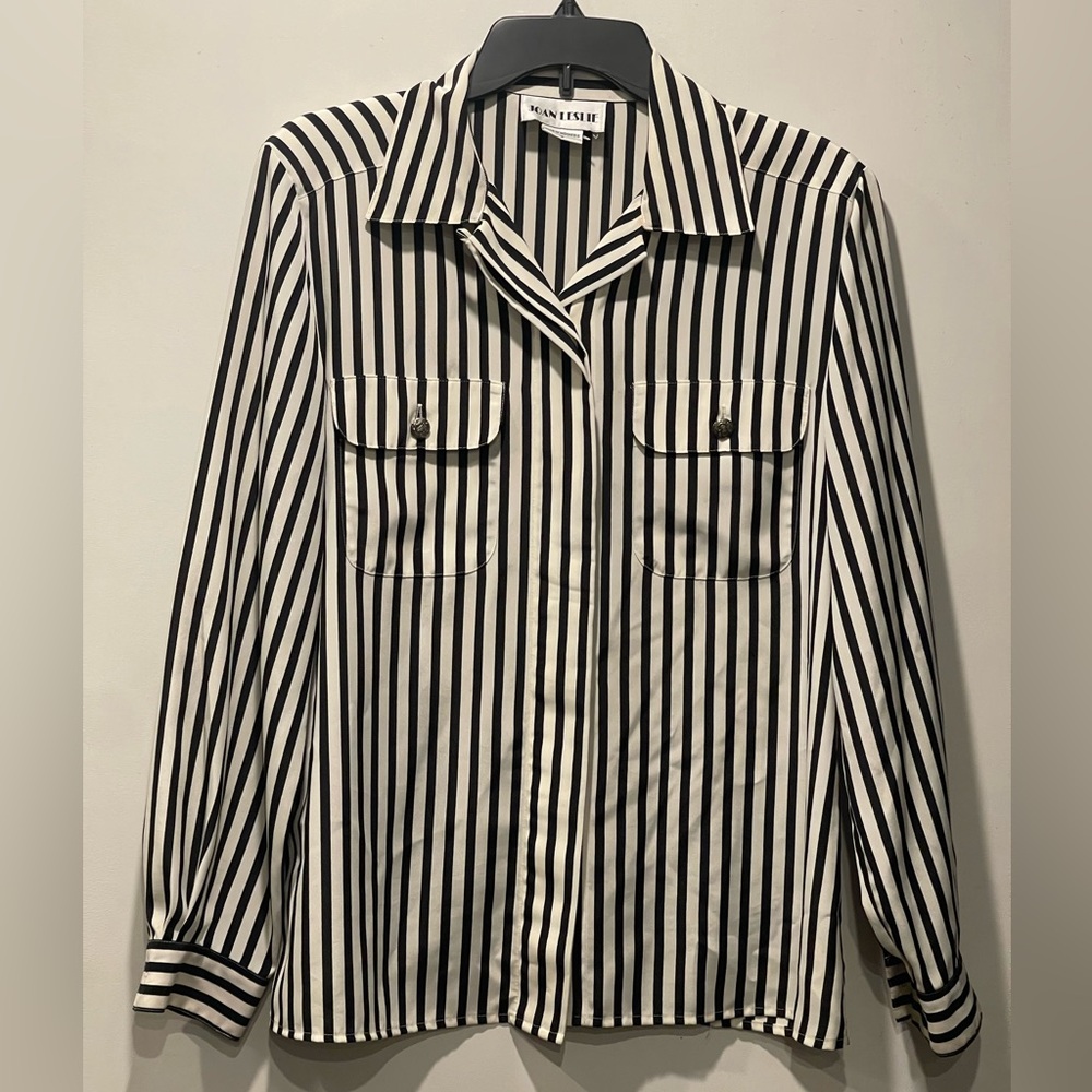 Jan Leslie Vintage Monochrome Blouse